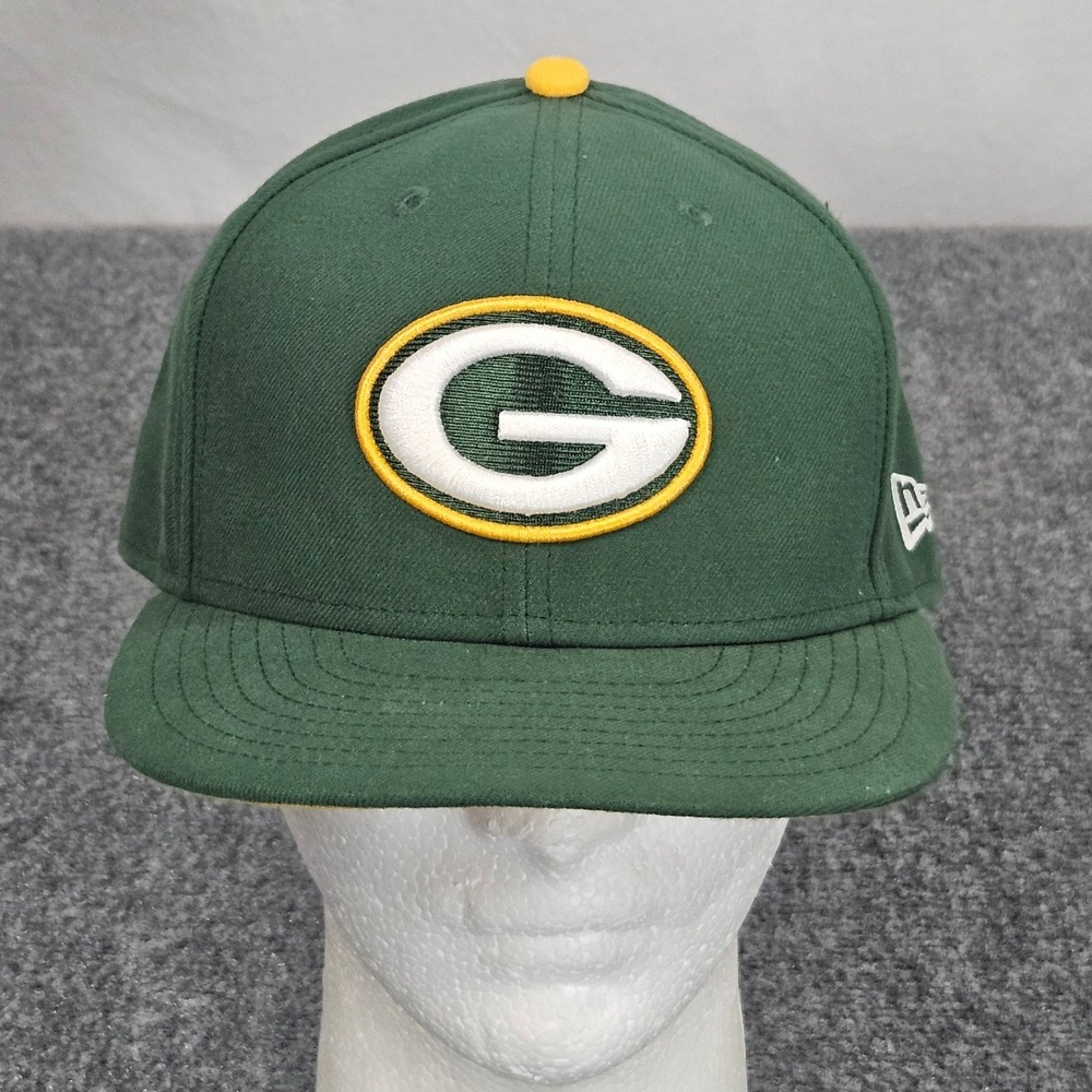 Green Bay Packers New Era Fitted Hat 7 1/2 Green 59FIFTY NFL Football Sideline
